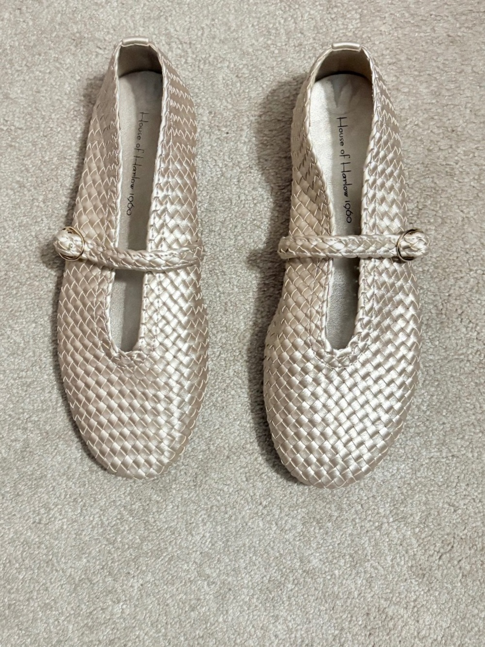 House of Harlow 1960 Mary Jane Woven Flats